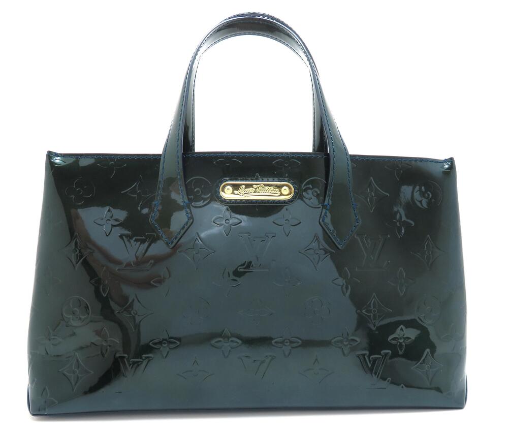 LOUIS VUITTON Wilshire Vernis Blue Nuit Handbag